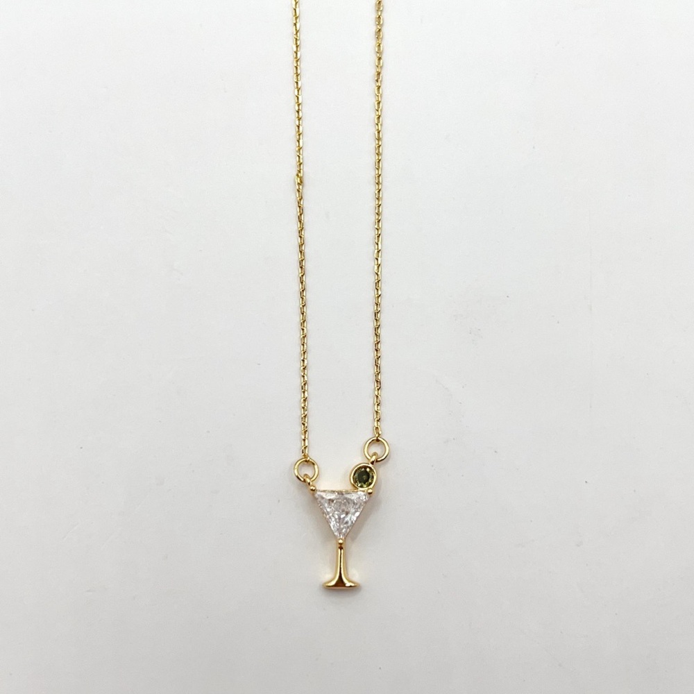 KS855-Kate Spade martini necklace